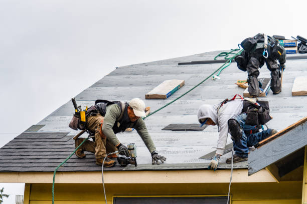 Professional Gutter Installation technician working in Sunset, SC